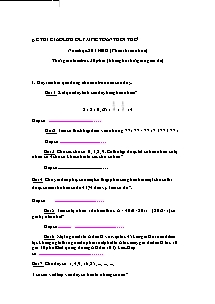 Đề thi giao lưu Olympic toán tuổi thơ Lớp 5 - Năm học 2011-2012