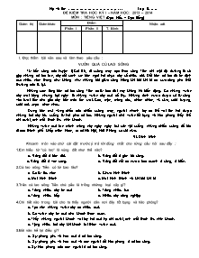 Đề thi học kì I môn Tiếng việt Lớp 5 - Năm học 2013-2014