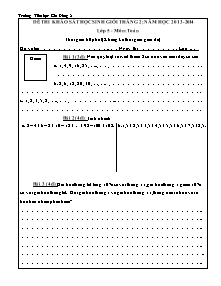 Đề thi học sinh giỏi tháng 2 Toán Lớp 5 - Năm học 2013-2014 - Trường Tiểu học Gia Đông 2