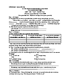 Đề thi học sinh giỏi Tiếng việt Khối 5 - Năm học 2008-2009 - Sở GD&ĐT Quảng Trị