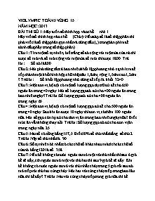 Đề thi Violympic môn Toán Lớp 5 vòng 15 - Bài thi số 1 - Năm học 2013-2014