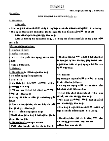 Giáo án Tổng hợp Khối 4 - Tuần 23 - Năm học 2012-2013