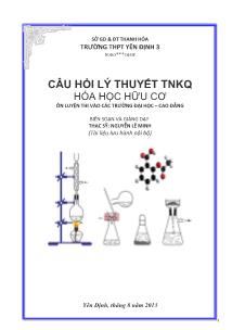 1234 Câu hỏi Trắc nghiệm lý thuyết Hóa học hữu cơ Lớp 12 - Năm học 2013-2014 - Nguyễn Lê Minh (Có đáp án)