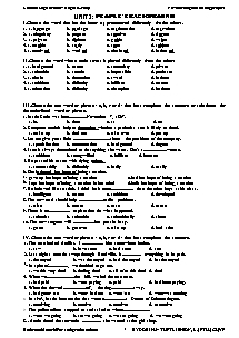 Bài tập bám sát và nâng cao môn Tiếng Anh Lớp 10 - Unit 3: People's Background - Đỗ Bình