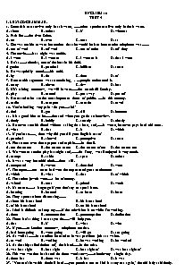 Bài tập bổ trợ nâng cao môn Tiếng Anh Lớp 10 - Test 4 (Có đáp án)
