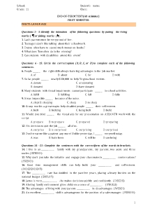 Đề kiểm tra cuối học kì I môn Tiếng Anh Lớp 11 Sách Thí điểm - Đề số 2 (Có đáp án+file nghe)