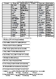 Bài tập môn Tiếng Anh Lớp 6 (Global Success) - Unit 1: My new school