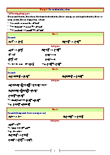 Đề cương ôn tập Toán Lớp 7 - Chương 1: Số hữu tỉ - Bài 4: Lũy thừa của một số hữu tỉ (Phần 2)