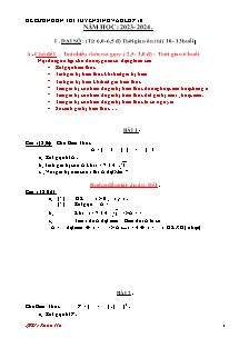 Đề cương ôn thi tuyển sinh vào Lớp 10 môn Toán - Năm học 2023-2024 - Xuân Hà (Có đáp án)