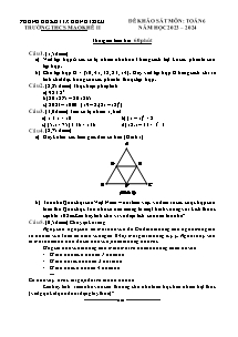 Đề kiểm tra khảo sát môn Toán 6 - Năm học 2023-2024 - Trường THCS Mạo Khê II (Có đáp án)