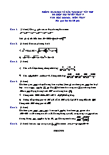 Đề thi chọn đội tuyển môn Toán Lớp 9 - Năm học 2020-2021 - Phòng GD&ĐT Tân Phú (Có đáp án)