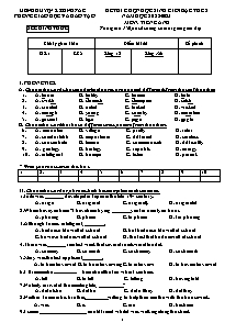 Đề thi chọn học sinh giỏi bậc THCS môn Tiếng Anh - Năm học 2022-2023 - Phòng GD&ĐT Krông Pắc