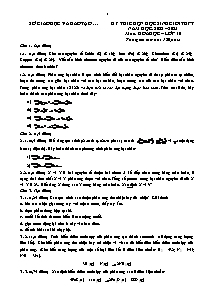 Đề thi chọn học sinh giỏi THPT môn Hóa học Lớp 10 - Năm học 2022-2023 - Đề số 3 (Có đáp án)