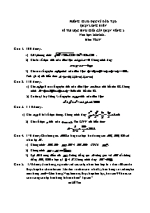 Đề thi học sinh giỏi cấp Quận vòng 2 môn Toán Lớp 9 - Năm học 2020-2021 - Phòng GD&ĐT Long Biên (Có đáp án)