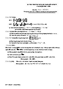 Đề thi thử tuyển sinh vào Lớp 10 THPT môn Toán - Năm học 2023-2024 - Đề số 5 (Có đáp án)