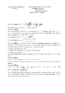 Đề thi tuyển sinh vào lớp 10 THPT vòng 2 môn Toán (Chuyên) - Năm học 2023-2024 - Sở GD&ĐT Yên Bái