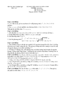 Đề thi tuyển sinh vào lớp 10 THPT vòng 2 môn Toán (Chuyên) - Năm học 2023-2024 - Sở GD&ĐT Đắc Lắc
