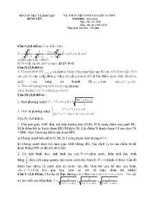 Đề thi tuyển sinh vào lớp 10 THPT vòng 2 môn Toán (Chuyên) - Năm học 2023-2024 - Sở GD&ĐT Hưng Yên
