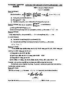 Đề thi tuyển sinh lớp 10 THPT môn Toán - Năm học 2023-2024