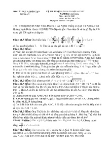 Đề thi tuyển sinh vào lớp 10 THPT môn Toán (Chuyên) - Năm học 2023-2024 - Sở GD&ĐT Long An