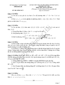 Đề thi tuyển sinh vào lớp 10 Trung học Phổ thông môn Toán (Chuyên) - Năm học 2023-2024 - Sở GD&ĐT Đắk Lắk (Có đáp án)