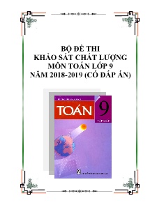 Bộ đề thi khảo sát chất lượng môn Toán Lớp 9 năm 2018-2019 (Có đáp án)