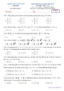Đề kiểm tra chất lượng Học kỳ II năm học 2018-2019 môn Toán - Mã đề 178 - Trường THPT Lê Quý Đôn (Có đáp án)