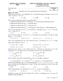 Đề kiểm tra Hình Học Chương I Khối 11 năm học 2018-2019 - Mã đề 132 - Trường THPT Lý Thường Kiệt (Có đáp án)