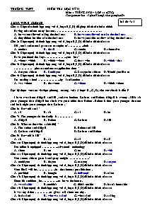 Đề kiểm tra học kỳ II môn Tiếng Anh Lớp 11 CTC - Mã đề 315 - Trường THPT (Có đáp án)