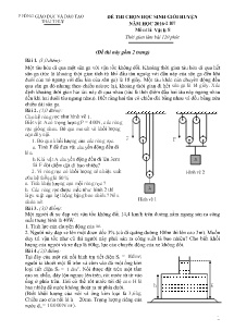 Đề thi chọn học sinh giỏi huyện năm học 2016-2017 môn Vật Lí Lớp 8 - Phòng GD&ĐT Thái Thụy