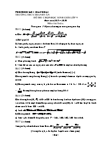Đề thi chọn học sinh giỏi Lớp 9 năm học 2015-2016 môn Toán - Trường THCS Thanh Văn (Có đáp án)