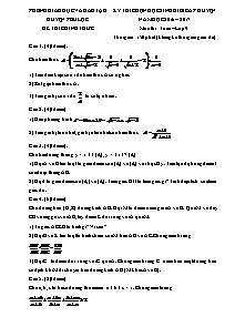 Đề thi chọn HSG cấp huyện năm học 2016-2017 môn Toán Lớp 9 - Phòng GD&ĐT Huyện Phú Lộc (Có đáp án)