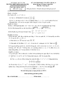 Đề thi chọn HSG Văn hóa Lớp 10, 11 môn Toán Lớp 10 - Trường THPT Thị Xã Quảng Trị (Có đáp án)