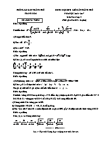 Đề thi học sinh giỏi cấp Thành phố năm học 2016-2017 môn Toán Lớp 9 - Phòng GD&ĐT Thanh Hóa (Có đáp án)