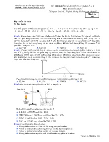 Đề thi khảo sát chất lượng lần 3 môn Hóa Học - Mã đề 304 - Trường THPT Nguyễn Viết Xuân
