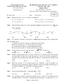 Đề thi khảo sát năng lực lần II Khối 11 năm học 2018-2019 môn Toán - Mã đề 212 - Trường THPT Triệu Quang Phục