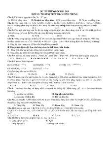 Đề thi thử Quốc Gia năm 2019 môn Hóa Học - Trường THPT Phan Đình Phùng (Có đáp án)