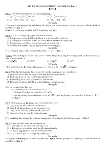Đề thi thử THPT lần 1 năm 2019 môn Vật Lí - Sở GD&ĐT Thanh Hóa (Có lời giải)