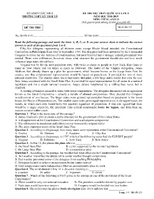 Đề thi thử THPT QG lần II năm học 2018-2019 môn Tiếng Anh Lớp 12 - Mã đề 125 - Trường THPT Lý Thái Tổ