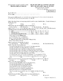 Đề thi thử THPT QG năm học 2018-2019 môn Hóa Học - Mã đề 132 - Trường THPT Lý Thái Tổ