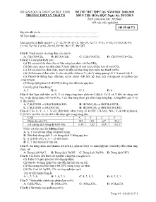 Đề thi thử THPT QG năm học 2018-2019 môn Hóa Học - Mã đề 571 - Trường THPT Lý Thái Tổ