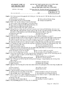 Đề thi thử THPT Quốc Gia lần 2 năm 2019 môn Giáo Dục Công Dân - Mã đề 323 - Liên Trường THPT Nghệ An