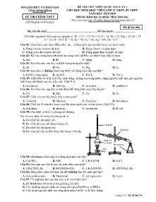 Đề thi thử THPT Quốc Gia lần I năm 2018-2019 môn Hóa Học Lớp 12 THPT, BT THPT - Mã đề 004 - Sở GD&ĐT Ninh Bình