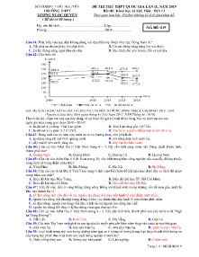 Đề thi thử THPT Quốc Gia lần II năm 2019 môn Địa Lí - Mã đề 019 - Trường THPT Lương Ngọc Quyến