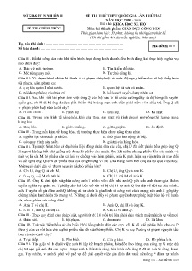 Đề thi thử THPT Quốc Gia lần thứ hai năm học 2018-2019 môn Giáo Dục Công Dân - Mã đề 005 - Sở GD&ĐT Ninh Bình