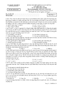 Đề thi thử THPT Quốc Gia lần thứ hai năm học 2018-2019 môn Giáo Dục Công Dân - Mã đề 020 - Sở GD&ĐT Ninh Bình