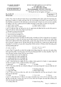 Đề thi thử THPT Quốc Gia lần thứ hai năm học 2018-2019 môn Giáo Dục Công Dân - Mã đề 019 - Sở GD&ĐT Ninh Bình