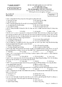 Đề thi thử THPT Quốc Gia lần thứ hai năm học 2018-2019 môn Giáo Dục Công Dân - Mã đề 014 - Sở GD&ĐT Ninh Bình