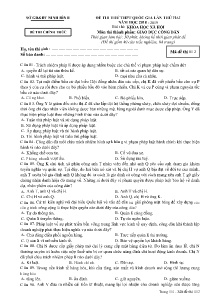 Đề thi thử THPT Quốc Gia lần thứ hai năm học 2018-2019 môn Giáo Dục Công Dân - Mã đề 012 - Sở GD&ĐT Ninh Bình
