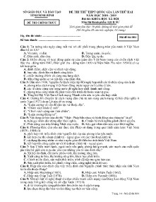 Đề thi thử THPT Quốc Gia lần thứ hai năm học 2018-2019 môn Lịch Sử - Mã đề 004 - SGD & ĐT Ninh Bình